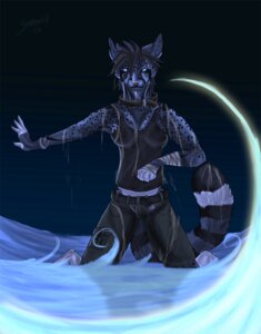 Rating: Safe Score: 0 Tags: 2008 anthro biped blue_eyes collar dark e621 female genet ginger_(snow-wolf) kneeling mammal snow-wolf solo tail viverrid User: bunchy7s