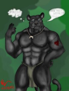 Rating: Questionable Score: 0 Tags: abs anthro bottomwear clothing e621 felid hi_res jewelry loincloth male mammal muscular muscular_anthro muscular_male necklace pantherine pecs piercing raivenderouthelion solo tail tattoo User: bunchy7s