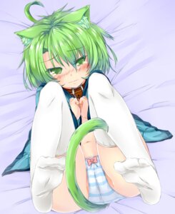 Rating: Questionable Score: 0 Tags: absurd_res ahoge animal_humanoid blush bodily_fluids bottomwear cat_humanoid clothing collar dodome-iro_mayonnaise e621 embarrassed feet felid felid_humanoid feline feline_humanoid female green_eyes green_hair hair hi_res hindpaw humanoid legs_up legwear looking_at_viewer lying mammal mammal_humanoid on_back panties pattern_bottomwear pattern_clothing pattern_panties pattern_underwear paws sharon_(dodomayo) short_hair solo striped_bottomwear striped_clothing striped_panties striped_underwear stripes tail tears thigh_highs underwear white_clothing white_legwear User: bunchy7s