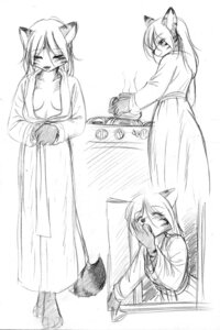 Rating: Questionable Score: 0 Tags: abluedeer anthro barefoot bathrobe beverage biped breasts canid canine clothing coffee e621 eyes_closed feet female food greyscale jensca kimber kitchen kitwulfen mammal markings monochrome open_mouth robe sketch solo standing tail tea tired toes traditional_media_(artwork) walking window yawn User: bunchy7s