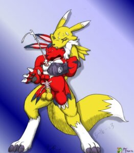 Rating: Explicit Score: 0 Tags: anthro buggery canine color digimon digimon_(species) elecmon feral fox front_view glenn interspecies male male_only multiple_males renamon rule34 sex standing tagme tail yaoi User: bunchy7s