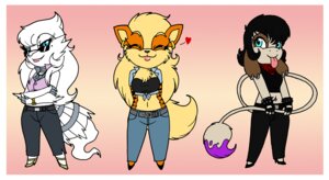 Rating: Safe Score: 0 Tags: ankle_strap_heels anthro arcanine belt black_hair black_sclera blonde_hair blue_eyes border bottomwear breasts canid canine chest_tuft chibi clothing crossed_arms crovirus denim denim_bottomwear denim_clothing e621 ear_piercing esmeralda_wright eyebrows eyelashes eyes_closed eyewear female fingerless_gloves footwear generation_1_pokemon generation_2_pokemon generation_5_pokemon gloves group hair hands_behind_back handwear heart_symbol high_heels holding_tail jeans jewelry legendary_pokemon lilith_(crovirus) long_tail mammal markings mature_anthro mature_female midriff mole_(marking) navel navel_piercing nintendo pants piercing pokemon pokemon_(species) pokemorph pumps reshiram scarf seraphine_divano shoes simple_background smeargle smile spikes standing stripes sunglasses tail tongue tongue_out tuft white_border white_hair User: bunchy7s