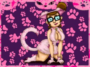 Rating: Questionable Score: 0 Tags: animal_background beth_(tdi) boots breasts cat_background cat_costume cat_ears cleavage drago-flame female female_only glasses gloves high_heel_boots high_heels human human_only paw_background rule34 solo straight_hair tail total_drama_island User: bunchy7s