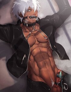 Rating: Explicit Score: 0 Tags: abs angry bondage collar dark_skin gag gagged human jacket k' king_of_fighters male male_only muscles navel nikism nipple_pinch nipple_tweak nipples penis precum rule34 snk solo vibrator white_hair User: bunchy7s