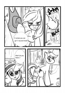 Rating: Explicit Score: 0 Tags: 2012 anus applejack_(mlp) barn black_and_white blush clothing comic cowboy_hat cutie_mark dialogue duo e621 earth_pony english_text equid equine female feral freckles friendship_is_magic genitals hasbro hat headgear headwear hi_res horse mammal monochrome my_little_pony mythological_creature mythological_equine mythology pegasus pony presenting quadruped rainbow_dash_(mlp) rhk simple_background tail text vulva white_background wings User: bunchy7s