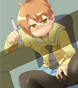 Rating: Explicit Score: 0 Tags: clothed_masturbation clothing desk female glasses masturbation nikaidou_hikaru pani_poni_dash! pantyhose rule34 skirt tagme User: bunchy7s
