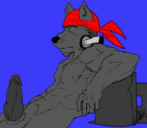Rating: Explicit Score: 0 Tags: anthro arland black_body black_fur black_penis canid canine canis clothing disc_jockey e621 electronics erection fenchfletcher fur genitals green_eyes headgear headkerchief headphones headphones_around_neck headwear kerchief lupine_assassin male mammal penis red_kerchief solo wolf User: bunchy7s