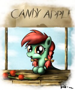 Rating: Safe Score: 0 Tags: 2013 absurd_res apple candy candy_apple candy_apple_(mlp) dessert e621 equid equine female feral food fruit hair hasbro hi_res horse mammal my_little_pony neko-me orange_eyes pigtails plant pony red_hair solo User: bunchy7s
