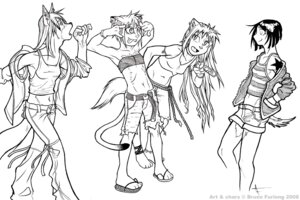 Rating: Safe Score: 0 Tags: anthro canid canine canis dane_furlong domestic_cat domestic_dog drinking e621 felid feline felis female fox greyscale group irene_(narcoticdream) mammal monochrome narcoticdream pen_(artwork) ramana simple_background tail traditional_media_(artwork) white_background User: bunchy7s