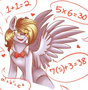 Rating: Safe Score: 0 Tags: amber_eyes blonde_hair bow_(feature) bow_tie derpy_hooves_(mlp) e621 equid equine eyewear feathered_wings feathers female feral friendship_is_magic fur glasses grey_body grey_feathers grey_fur hair hasbro heart_symbol lilac-the-fox99 long_hair mammal math my_little_pony mythological_creature mythological_equine mythology open_mouth pegasus smile solo text wings yellow_eyes User: bunchy7s