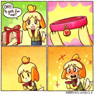 Rating: Safe Score: 0 Tags: 1:1 acting_like_a_dog animal_crossing anthro blush blush_stickers bottomwear bow_(feature) bow_ribbon box canid canine canis clothed clothing collar collar_tag comic conjoined_speech_bubble container daww dialogue domestic_dog e621 english_text female fur gift gift_bow gift_box hair heart_collar_tag heart_tag holding_collar holding_gift holding_object holding_package isabelle_(animal_crossing) k009 mammal nintendo offering_gift package pencil_skirt shih_tzu skirt speech_bubble tail tail_motion tailwag text toy_dog wavy_mouth User: bunchy7s