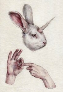Rating: Safe Score: 0 Tags: al-mi'raj ambiguous_gender blue_eyes disembodied_hand disembodied_head duo e621 feral fingers fur horn human humanoid_hands lagomorph leporid mammal nikolay_tolmachev rabbit simple_background white_background white_body white_fur User: bunchy7s