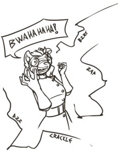 Rating: Safe Score: 0 Tags: black_and_white digital_media_(artwork) e621 english_text female feretta laugh mad_scientist monochrome simple_background solo text tumblr white_background User: bunchy7s