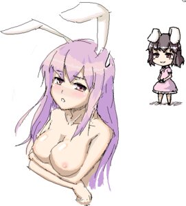 Rating: Questionable Score: 0 Tags: animal_ear blush blush_stickers breast_lift breasts brown_hair bunny_ear camera chibi color female female_only ket-c long_hair multiple_females multiple_girls nipples oekaki pixel purple_hair reisen_udongein_inaba rule34 short_hair smirk sweatdrop tewi_inaba touhou User: bunchy7s