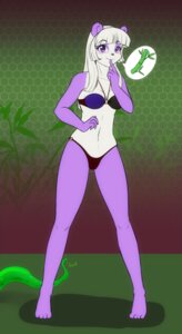 Rating: Safe Score: 0 Tags: 2013 anthro anthronauts bear bikini biped black_nose blush breasts cleavage clothed clothing e621 feet female giant_panda hair hi_res hindpaw leaf long_hair looking_at_viewer mammal mandy_cheng navel paws purple_body purple_eyes purple_skin scorpdk smile solo standing swimwear tentacles tight_clothing two-piece_swimsuit white_body white_hair white_skin User: bunchy7s