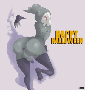 Rating: Explicit Score: 0 Tags: abstract_background anus backsack balls butt clothing duskull e621 erection fingerless_gloves generation_3_pokemon genitals ghost gloves glowing glowing_eyes halloween handwear holidays humanoid_genitalia humanoid_penis javacrona legwear looking_at_viewer male nintendo nipples penis pokemon pokemon_(species) red_eyes simple_background solo spirit stockings undead User: bunchy7s