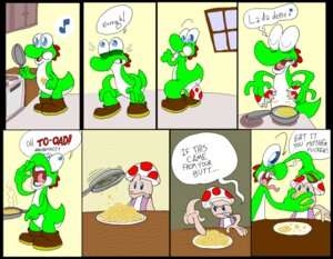 Rating: Explicit Score: 0 Tags: anal_oviposition anthro comic cooking dialogue dinosaur duo e621 egg english_text food green_yoshi humanoid humor male mario_bros musical_note musical_symbol nintendo oviposition oviposition_cooking prehistoric_species red_toad reptile scalie shmorky symbol text toad_(character) toad_(mario) using_your_eggs yoshi yoshi_egg User: bunchy7s