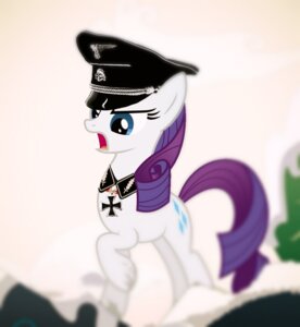 Rating: Safe Score: 0 Tags: 2013 army clothing cross cutie_mark e621 equid equine female feral friendship_is_magic fur hasbro hat headgear headwear horn iron_cross mammal military my_little_pony mythological_creature mythological_equine mythology nazi passiveusererwinwoz quadruped rarity_(mlp) schutzstaffel solo swastika tail totenkopf unicorn uniform white_body white_fur User: bunchy7s