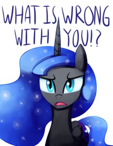 Rating: Safe Score: 0 Tags: 2012 blue_eyes blue_hair cutie_mark dialogue e621 english_text equid equine feathered_wings feathers female feral friendship_is_magic hair hasbro horn lol_comments looking_at_viewer mammal my_little_pony mythological_creature mythological_equine mythology negativefox nightmare_moon_(mlp) reaction_image simple_background solo tail text white_background winged_unicorn wings User: bunchy7s Rating: Safe Score: 0 Tags: 2012 blue_eyes blue_hair cutie_mark dialogue e621 english_text equid equine feathered_wings feathers female feral friendship_is_magic hair hasbro horn lol_comments looking_at_viewer mammal my_little_pony mythological_creature mythological_equine mythology negativefox nightmare_moon_(mlp) reaction_image simple_background solo tail text white_background winged_unicorn wings User: bunchy7s