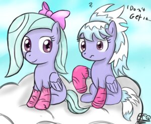 Rating: Safe Score: 0 Tags: clothing cloud cloud_chaser_(mlp) duo e621 equid equine feathered_wings feathers female feral flitter_(mlp) footwear freefraq friendship_is_magic green_hair hair hasbro legwear mammal mane my_little_pony mythological_creature mythological_equine mythology outside pegasus purple_body purple_eyes purple_feathers quadruped sky skyscape socks tail wings User: bunchy7s