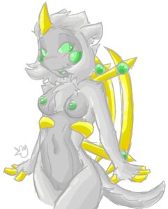 Rating: Explicit Score: 0 Tags: arceus breasts color female female_only front_view green_eyes grey_skin nintendo nipples nude pokemon pussy rule34 solo standing tagme vulva User: bunchy7s