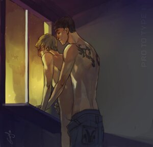 Rating: Explicit Score: 0 Tags: 2boys alex_mercer anal exitonly from_behind handjob male male_only multiple_males prototype prototype_(game) reach_around rule34 standing_sex tagme tattoo yaoi User: bunchy7s