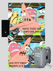 Rating: Safe Score: 0 Tags: anthro apple_inc. apple_macintosh aquatic asteriid asterozoan computer disappointed don_the_whale e621 echinoderm electronics english_text fish grandfathered_content group incidental_118_(spongebob) incidental_21_(spongebob) incidental_25_(spongebob) incidental_45_(spongebob) mac_vs_pc male meme nickelodeon old_man_walker_(spongebob) patrick_star pink_sea_star pisaster price_tag push_it_somewhere_else_(meme) spongebob_squarepants starfish text the_krusty_krab unknown_artist User: bunchy7s