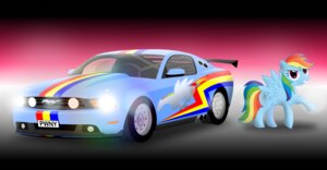 Rating: Safe Score: 0 Tags: 2011 black_bars blue_body blue_feathers blue_fur car cutie_mark e621 equid equine feathered_wings feathers female feral ford ford_mustang friendship_is_magic fur hair hasbro letterbox mammal multicolored_hair multicolored_tail my_little_pony mythological_creature mythological_equine mythology pedro992 pegasus purple_eyes rainbow_dash_(mlp) rainbow_hair rainbow_tail simple_background solo tail toony vehicle wings User: bunchy7s