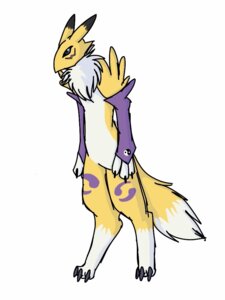 Rating: Questionable Score: 0 Tags: 3:4 anthro arm_warmers armwear bandai_namco black_sclera bridal_gauntlets canid canine clothing digimon digimon_(species) digital_media_(artwork) dipstick_tail e621 featureless_crotch full-length_portrait fur handwear male mammal markings mostly_nude portrait purple_armwear purple_clothing purple_handwear purple_markings renamon sacredwolfe simple_background solo tail tail_markings white_body white_fur wiskar yellow_body yellow_fur yin_yang User: bunchy7s