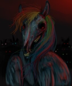 Rating: Questionable Score: 0 Tags: abstract_background ambiguous_gender blood blue_body blue_feathers blue_fur boarwhore bodily_fluids death e621 equid equine feathered_wings feathers feral friendship_is_magic fur hair hasbro mammal multicolored_hair my_little_pony mythological_creature mythological_equine mythology nightmare_fuel pegasus rainbow_dash_(mlp) rainbow_hair red_eyes simple_background solo undead wings zombie User: bunchy7s