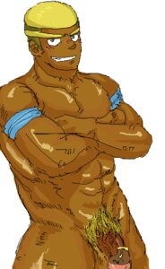 Rating: Explicit Score: 0 Tags: bara blonde_hair blush brown_eyes censored dark_skin male male_only marshal_(pokemon) muscles penis pokemon pokemon_(game) pokemon_bw pokotsu pubic_hair rule34 stunfisk yaoi User: bunchy7s