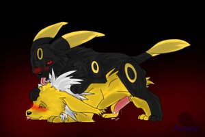 Rating: Explicit Score: 0 Tags: black_background black_fur blush color cum dustystar eeveelution feral fur furry_ears furry_tail jolteon male male_only multiple_males nintendo nude penis pokemon pokemon_(species) red_background rule34 sex side_view tagme tail umbreon yaoi yellow_fur User: bunchy7s