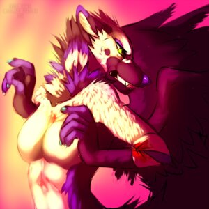 Rating: Safe Score: 0 Tags: 1:1 angry anthro bandage breasts canid canine e621 feathered_wings feathers female green_eyes hybrid kero_tzuki looking_back mammal nude solo tail wings User: bunchy7s
