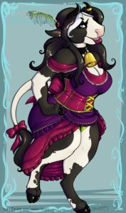 Rating: Safe Score: 0 Tags: 2012 accessory anthro bell bovid bovine bow_(feature) bow_accessory bow_ribbon breasts cattle clothing collar corset curved_horn curvy_figure dairy_cattle dancing deervvitch e621 female furgonomics holstein_friesian_cattle horn lingerie mammal mary_(marefurryfan) ribbons solo tail tail_accessory tail_bow tail_ribbon topwear voluptuous User: bunchy7s
