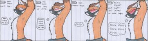 Rating: Explicit Score: 0 Tags: anthro bdsm blush bondage bound bulge canid canine clothing comic darren_(wolfoxx) dialogue duo e621 embarrassed english_text erection eyes_closed fox gag gagged genitals green_eyes male mammal muzzle_(object) muzzled nude penis red_fox solo_focus tenting text traditional_media_(artwork) true_fox underwear wolfoxx User: bunchy7s
