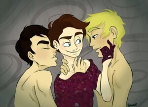 Rating: Explicit Score: 0 Tags: 3boys artist_request blaine_anderson closed_eyes cmnm glee_(tv_series) glove green_eyes kurt_hummel male male_only rule34 sam_evans seductive_smile teenage_male undressing User: bunchy7s