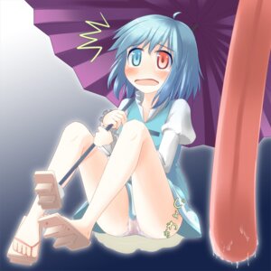 Rating: Questionable Score: 0 Tags: blue_eyes blue_hair blush color female geta heterochromia kogasa_tatara legs no_nose open_mouth peeing peeing_self razy_(skuroko) red_eyes rule34 saliva short_hair sitting solo tongue touhou umbrella User: bunchy7s