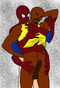 Rating: Explicit Score: 0 Tags: african african_male avengers dark-skinned_male dark_skin gay interracial luke_cage male male_only marvel marvel_comics melanin multiple_males muscles muscular muscular_male penis peter_parker rule34 spider-man spider-man_(series) straight_hair tranetrax visible_penis_shape yaoi User: bunchy7s