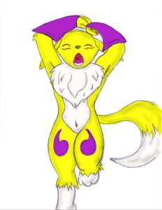 Rating: Questionable Score: 0 Tags: anthro bandai_namco biped canid canine chest_tuft clothing countershading digimon digimon_(species) dipstick_tail e621 eyes_closed female fur gloves handwear hi_res mammal markings renafoxx renamon simple_background single_tomoe solo standing stretching tail tail_markings tomoe_(symbol) tuft white_background white_body white_fur yellow_body yellow_fur User: bunchy7s Rating: Questionable Score: 0 Tags: anthro bandai_namco biped canid canine chest_tuft clothing countershading digimon digimon_(species) dipstick_tail e621 eyes_closed female fur gloves handwear hi_res mammal markings renafoxx renamon simple_background single_tomoe solo standing stretching tail tail_markings tomoe_(symbol) tuft white_background white_body white_fur yellow_body yellow_fur User: bunchy7s