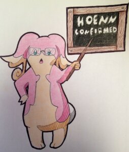 Rating: Safe Score: 0 Tags: audino chalkboard e621 english_text eyewear female generation_5_pokemon glasses hi_res information_board meme nintendo penga pointer pokemon pokemon_(species) solo teacher text User: bunchy7s
