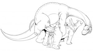Rating: Explicit Score: 0 Tags: 2boys anal anus ass chacomics cum cum_in_ass cum_inside dinosaur duo erection feral feral_on_feral grandpa_longneck male male_only male_penetrated monochrome penis reptile rule34 scalie sex tagme tail the_land_before_time topsy white_background User: bunchy7s