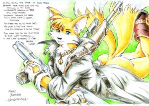 Rating: Safe Score: 0 Tags: anthro bling blue_eyes bottomless butt canid canine chain clothed clothing dipstick_tail e621 ear_piercing english_text fox gun jewelry looking_at_viewer lyrics male mammal markings miles_prower necklace nine_inch_nails piercing ranged_weapon sega smile solo sonic_the_hedgehog_(series) tail tail_markings text ultratails42 weapon zenthetiger User: bunchy7s