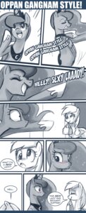 Rating: Safe Score: 0 Tags: awkward blush comic derpy_hooves_(mlp) dialogue e621 english_text equid equine feathered_wings feathers female feral friendship_is_magic gangnam_style hair hasbro hi_res horn humor john_joseco korean mammal meme monochrome my_little_pony mythological_creature mythological_equine mythology pegasus princess_luna_(mlp) speech_bubble text tumblr winged_unicorn wings User: bunchy7s