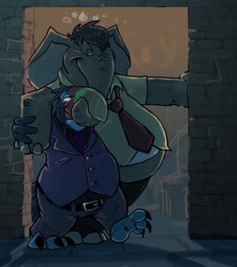 Rating: Safe Score: 0 Tags: accessory anthro avian beak belt belt_buckle bird blouse bluescale_(artist) bottomwear bubble buckle button_(fastener) claws clothing collared_shirt dark denim denim_bottomwear denim_clothing dress_shirt drunk drunk_bubble duo e621 elephant elephantid feathers half-closed_eyes jeans male mammal mature_anthro mature_male nails narrowed_eyes necktie overweight pants piciform proboscidean proboscis_(anatomy) shirt smile spiral substance_intoxication topwear toucan trunk_(anatomy) User: bunchy7s