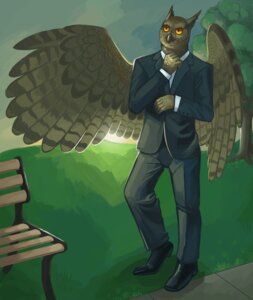 Rating: Safe Score: 0 Tags: 5_fingers anthro avian beak bench biped bird bottomwear brown_body brown_feathers clothed clothing collared_shirt day dress_shirt e621 feathered_wings feathers fingers footwear front_view fully_clothed grass jacket male orange_eyes outside owl pants park path plant shirt shoes sky solo spread_wings standing suit topwear tree wings wooperworks User: bunchy7s Rating: Safe Score: 0 Tags: 5_fingers anthro avian beak bench biped bird bottomwear brown_body brown_feathers clothed clothing collared_shirt day dress_shirt e621 feathered_wings feathers fingers footwear front_view fully_clothed grass jacket male orange_eyes outside owl pants park path plant shirt shoes sky solo spread_wings standing suit topwear tree wings wooperworks User: bunchy7s