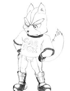 Rating: Safe Score: 0 Tags: >:( anthro biped black_and_white boots canid canine car_fox carfax clothing crossover e621 english_text fingerless_gloves footwear fox fox_mccloud gloves handwear looking_down low_res male mammal monochrome nintendo shirt shoes solo standing star_fox tail text topwear unknown_artist User: bunchy7s