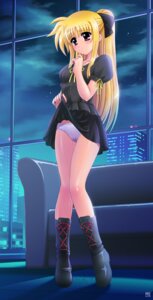 Rating: Explicit Score: 0 Tags: blonde_hair blush boots city couch fate_testarossa female flat_chest highres kamogawa_tanuki long_hair lyrical_nanoha mahou_shoujo_lyrical_nanoha night night_sky panties ponytail pussy pussy_juice red_eyes ribbon rule34 skirt skirt_lift sky solo tied_hair underwear User: bunchy7s