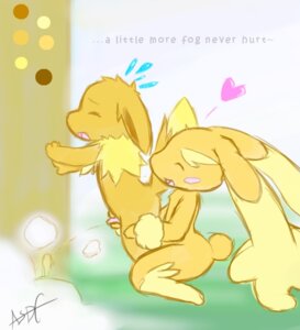 Rating: Explicit Score: 0 Tags: anthro asdfjkl03 assisted_peeing blush bodily_fluids brown_body brown_fur canid canine dialogue duo e621 eevee english_text eyes_closed fur generation_1_pokemon generation_4_pokemon genital_fluids genitals heart_symbol holding_another's_penis holding_penis lagomorph long_ears lopunny male male/male male_peeing mammal nintendo peeing penis penis_grab pokemon pokemon_(species) text urine urine_stream watersports young young_anthro User: bunchy7s