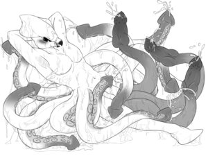 Rating: Explicit Score: 0 Tags: 4:3 anthro aquatic beak blush bodily_fluids cephalopod coleoid cum decapodiform e621 genital_fluids genitals hi_res hyde_(character) hyponome ingi knot kraken male mantle_(mollusk) mollusk monochrome multi_genitalia multi_penis open_beak open_mouth open_smile penis penis_tentacles slime smile solo tentacles User: bunchy7s