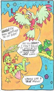 Rating: Safe Score: 0 Tags: anthro avian bird clothing comic dialogue e621 english_text epic_games flip_the_bird group hare jazz_jackrabbit jazz_jackrabbit_(series) kerchief lagomorph leporid lfg_2000 male mammal nick_stadler official_art reptile scalie text toony turtle User: bunchy7s